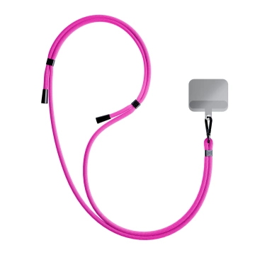 Uniwersalna smyczka do smartfona 3mk EasyClip Pink (black)