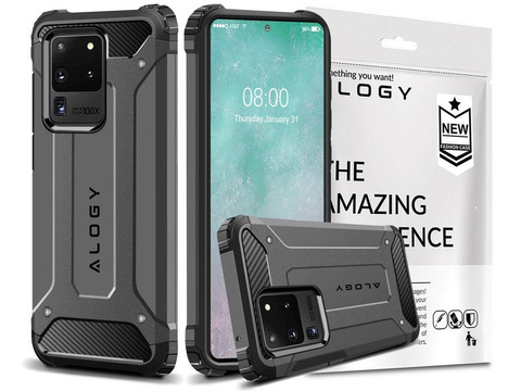 Etui Alogy Hard Armor do Samsung Galaxy S20 Ultra szare