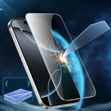 Mattes gehärtetes Glas für Apple iPhone 16 Pro Max 3mk HardGlass Matt Max verbesserter Bildschirmschutz 9H
