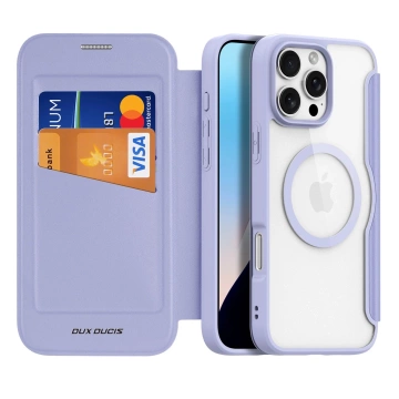 iPhone 16 Pro Max Dux Ducis Skin X Pro MagSafe Hülle Lila