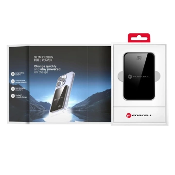 Powerbank Forcell F-Energy SuperSlim F5K8 MagSafe QC4.0 PD 15W 5000mAh Schwarz
