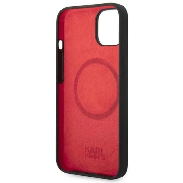 Etui Karl Lagerfeld KLHMP14MSLMP1K do iPhone 14 Plus 6,7" hardcase Silicone Plaque Magsafe