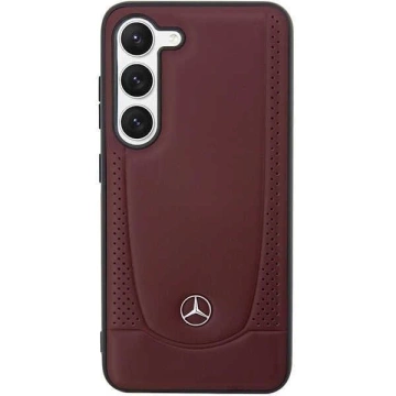 Mercedes Hülle für Samsung Galaxy S23 Plus HardCase Leder Urban Bengale rot