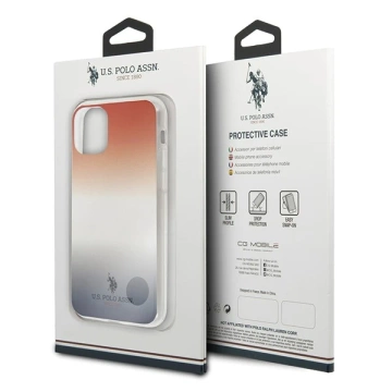 US Polo USHCN65TRDGRB Handyhülle für Apple iPhone 11 Pro Max Rot Blau Verlaufsmuster Kollektion