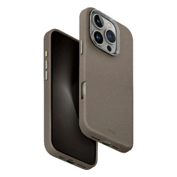 Etui do iPhone 16 Pro UNIQ Lyden MagSafe Skórzane Szare