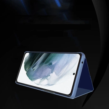Etui Clear View Case do Samsung Galaxy S23 Ultra pokrowiec z klapką różowe