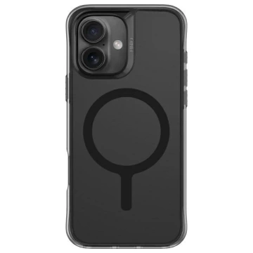 Etui UNIQ LifePro Xtreme do iPhone 16 6.1"  Magclick Charging Czarny/Frost Smoke
