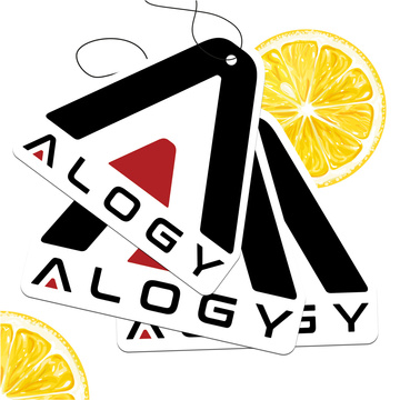 3x Zawieszka zapachowa samochodowa zapach do samochodu auta Alogy odświeżacz powietrza samochodowy Lemon [3szt.]