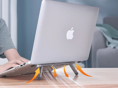 Ständerhalter Oatsbasf Mini-Laptopständer für Notebooks Silber