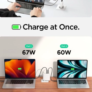 Ładowarka Sieciowa Spigen ArcStation Pro GaN-1402 140W USB-C 2xPD White