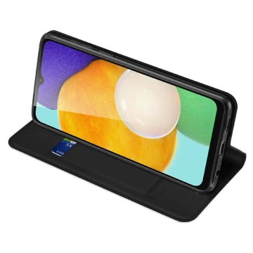 Dux Ducis Skin Pro etui Samsung Galaxy A14 5G pokrowiec z klapką portfel na kartę podstawka czarne