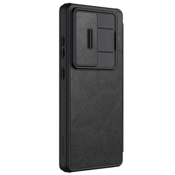 Etui do Samsung Galaxy S25 Ultra Nillkin Qin Pro Czarny z Klapką