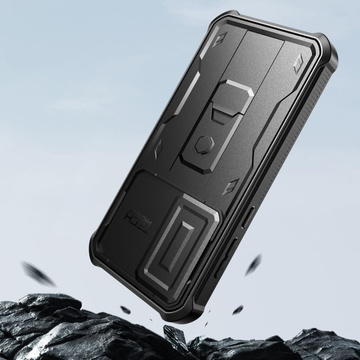Etui do Samsung Galaxy A55 5G obudowa Kevlar Case Cover 360 z ochroną ekranu i aparatu Slide czarne