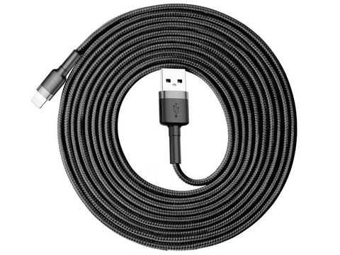 Baseus Cafule USB Lightning Kabel für iPhone iPad iPod 2A 3m Schwarz