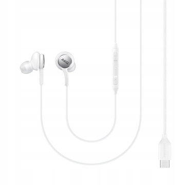 Słuchawki douszne Samsung AKG by Haraman EO-IC100BWEGEU USB-C Type C Białe