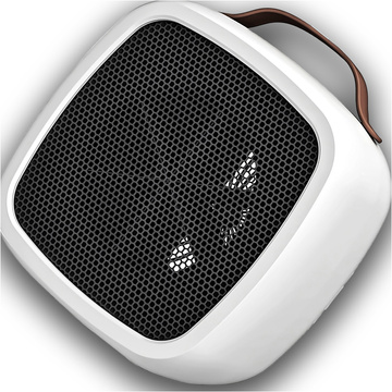 Grzejnik elektryczny mini Farelka 500W – termowentylator biurkowy do kontaktu, szybkie nagrzewanie, kompaktowy i energooszczędny – Alogy HeatPlug™ Biały