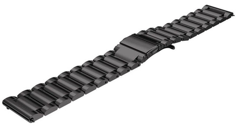 Bransoleta Stainless Steel Alogy stal nierdzewna do smartwatcha 22mm Czarny