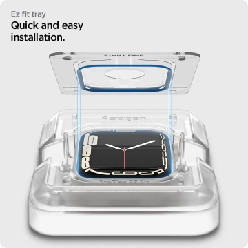 Szkło hybrydowe spigen proflex ”ez fit” 2-pack apple watch 7 / 8 (41 mm)