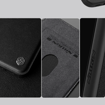 Etui do iPhone 16 Pro Max Nillkin Qin Prop Leather Czarny