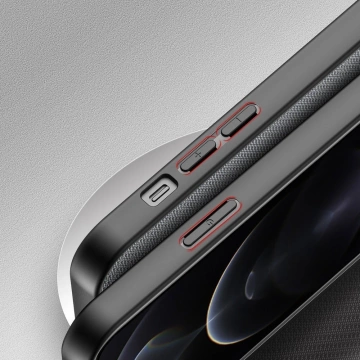 Dux Ducis Fino Schutzhülle mit Nylonmaterial bezogen iPhone 13 Pro Max grau