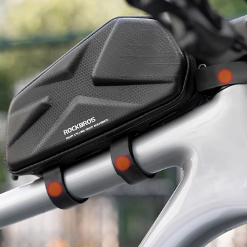Torba rowerowa Rockbros 1,4 l na górną rurę – czarna