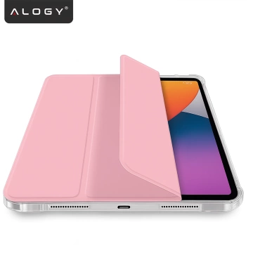 Etui do Apple iPad 11gen. 11" 2025 / 10gen. 10.9" 2022 Ochronne Hybrydowe z Miejscem na Rysik, Składana Okładka, Funkcja Podstawki, Alogy HybridBook™ Case  – Różowe