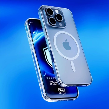Etui do Apple iPhone 16 Pro Max do MagSafe 3mk MagCase wzmocniona obudowa pancerne plecki przezroczyste
