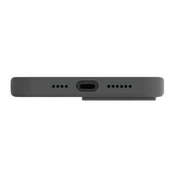 Etui UNIQ etui Lino Hue do iPhone 14 Pro Max 6,7" Magclick Charging szary/charcoal grey