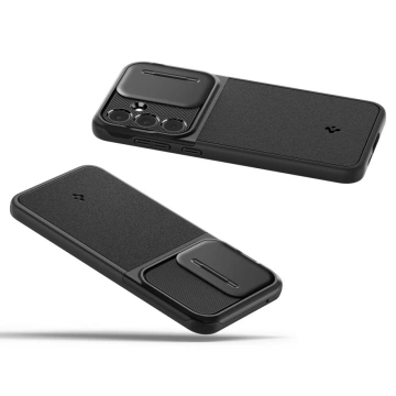 Etui Spigen Optik Armor für Samsung Galaxy A55 5G Schwarz