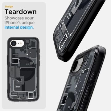 Etui do iPhone 16e Spigen Ultra Hybrid Mag MagSafe Zero One Black