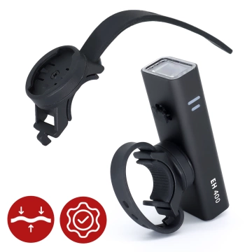 Lampka rowerowa EH 400 przód LED przednia światło roweru regulowane 400 LM 2000mah oświetlenie wodoodporna światełko na rower czarna