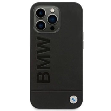 Etui BMW BMHCP14LSLLBK do iPhone 14 Pro 6,1" Leather Stamp