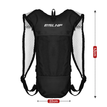 Fahrradrucksack mit 2-Liter-Trinkblase für Radfahrer, Läufer und alle, die gerne Rad fahren, Schwarz