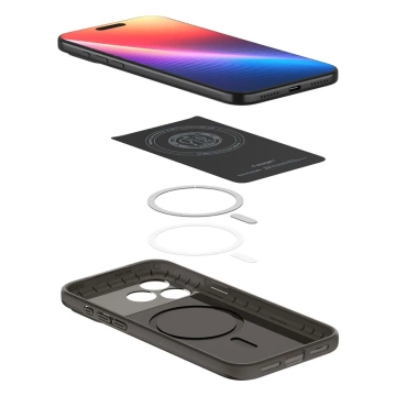 Etui Ochronne do iPhone 17 Pro Max Spigen Thin Fit Mag MagSafe Gunmetal