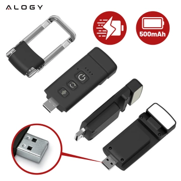 Lampka LED do czytania Alogy Clip Lamp Lampa z klipsem do książki ładowana Czarna