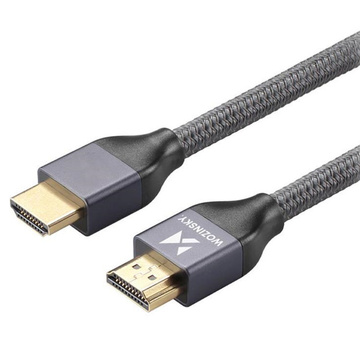 Kabel HDMI 5m przewód Wozinsky do przesyłu 48 Gbps 8K 60Hz Czarny