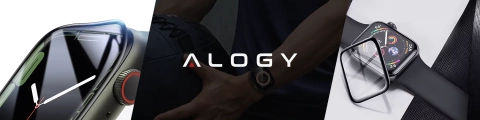Szkło Hybrydowe do Apple Watch 10 46mm Alogy 3D Glass z czarną ramką