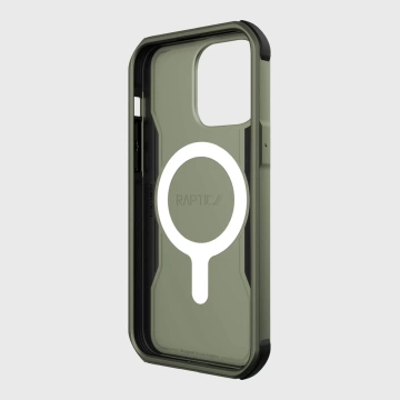 Raptic Fort Case iPhone 14 Pro mit gepanzerter MagSafe-Hülle grün