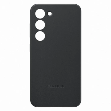 Samsung Lederhülle für Samsung Galaxy S23 Echtlederhülle Schwarz (EF-VS911LBEGWW)