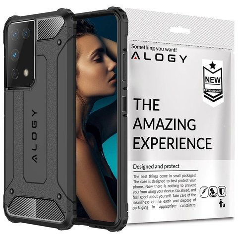 Etui Alogy Hard Armor do Samsung Galaxy S21 Ultra szare