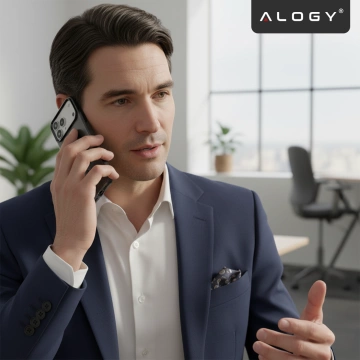 Etui do Apple iPhone 17 Pro – matowa obudowa do MagSafe z ochroną obiektywu, smukłe i odporne na zarysowania, idealne dopasowanie – Alogy Skinny MatteCase™ Czarne + 2x Szkło hartowane