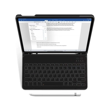 Etui z klawiaturą SC PEN do Apple iPad 11 2025 / 10.9 2022 Black