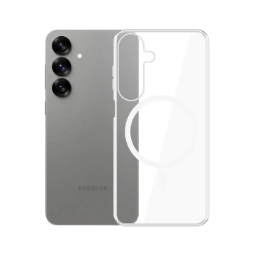 Etui für Samsung Galaxy S25 3mk Clear MagCase MagSafe Transparent