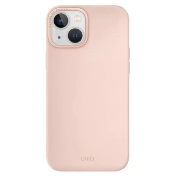 Etui UNIQ Lino Hue do iPhone 14 Plus 6,7" Magclick Charging różowy/blush pink
