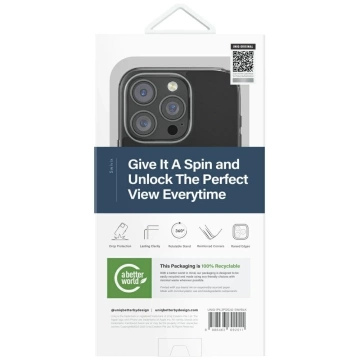 Etui UNIQ Swivix 360 Rotating Kickstand do iPhone 16 Pro 6,3″ – Czarne