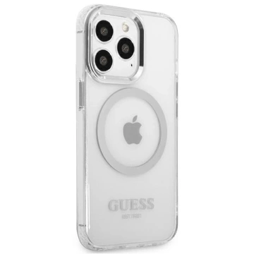 Etui Guess GUHMP13LHTRMS für iPhone 13 Pro / 13 6,1" Hartschale Metal Outline Magsafe