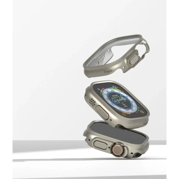 RINGKE SLIM 2-PACK APPLE WATCH ULTRA (49 MM) CLEAR & TITANIUM GREY