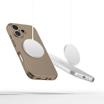 Etui Tech-Protect Liquid Silicone MagSafe iPhone 16 Brązowy