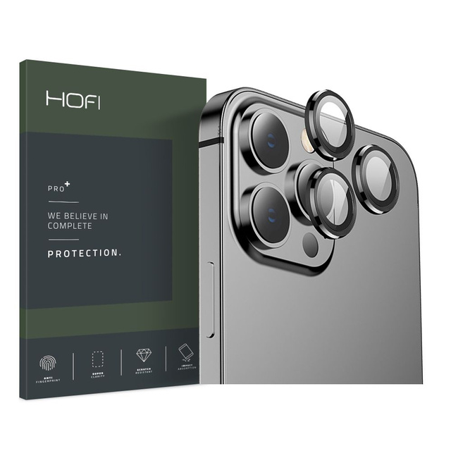 Hofi Camring Pro Kameraabdeckung für Apple iPhone 13 Pro / 13 Pro Max Schwarz