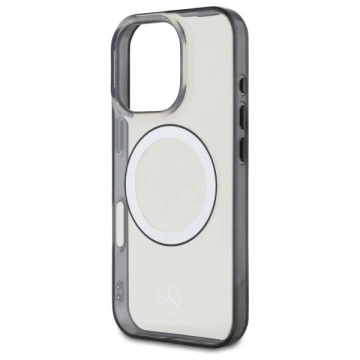 Etui Mercedes do iPhone 16 Pro Max 6.9" MagSafe Transparent Hardcase Printed logo 